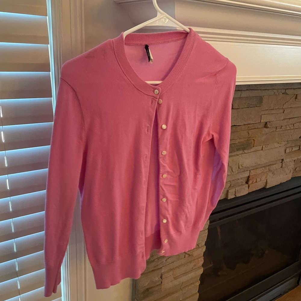 JCrew Pink Cardigan